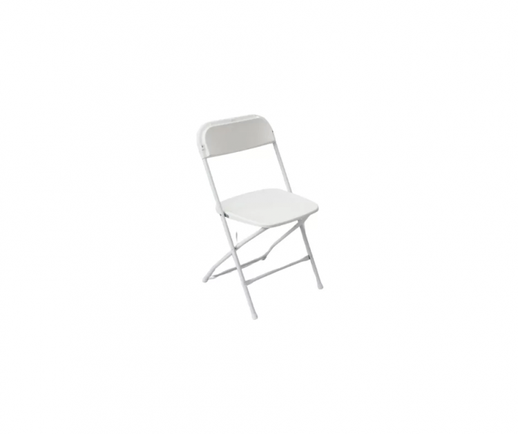 White Plastic Folding Chair